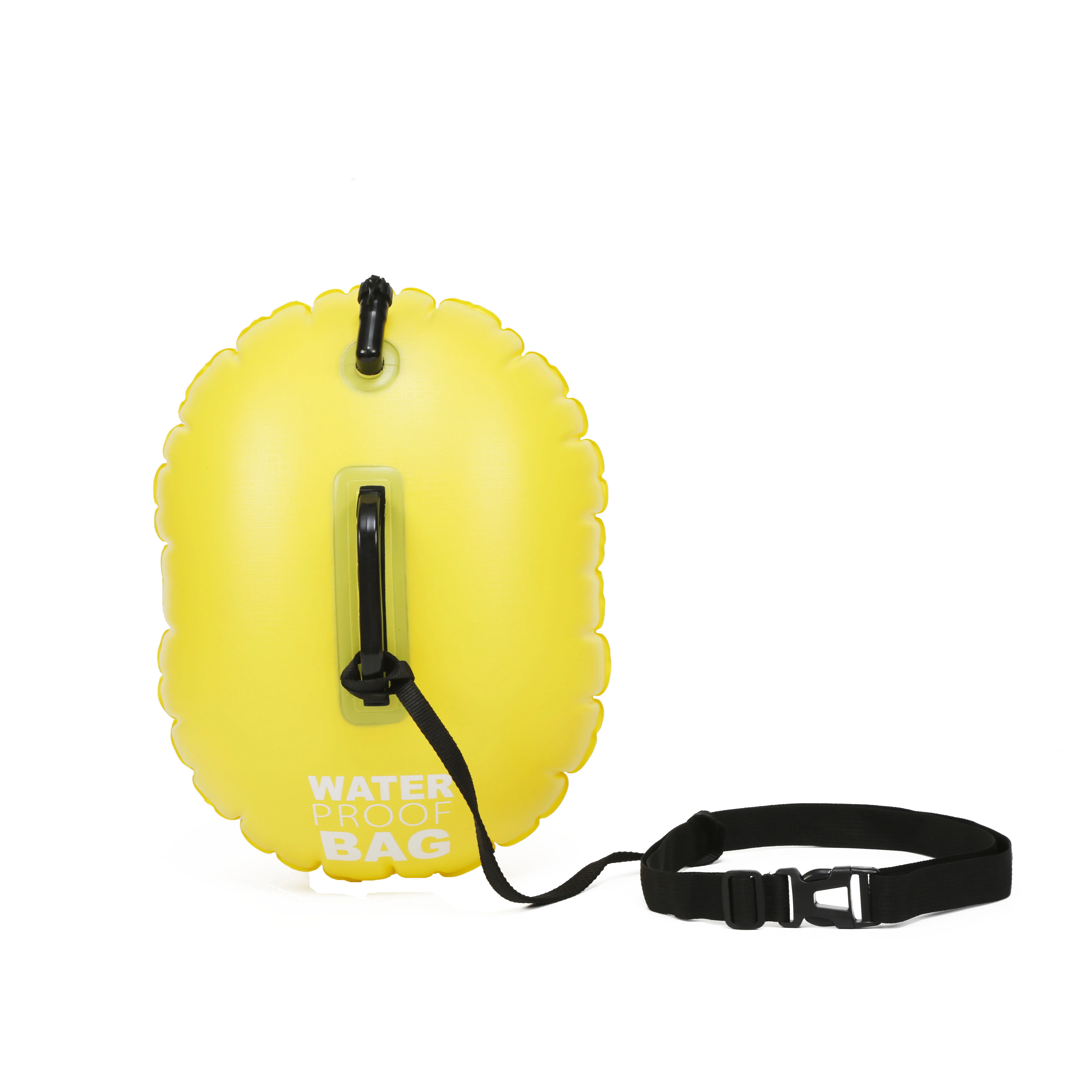 Kids Portable Fashion Small Safety Float Inflatable PVC Swim Buoy with Shoe Dry Bag for Swimming Open Water