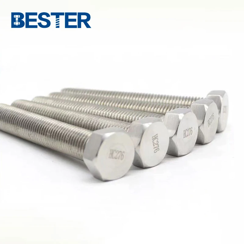 china manufacturers DIN933 DIN934 N10276 2.4819  hastelloy c276 hex bolt and nut