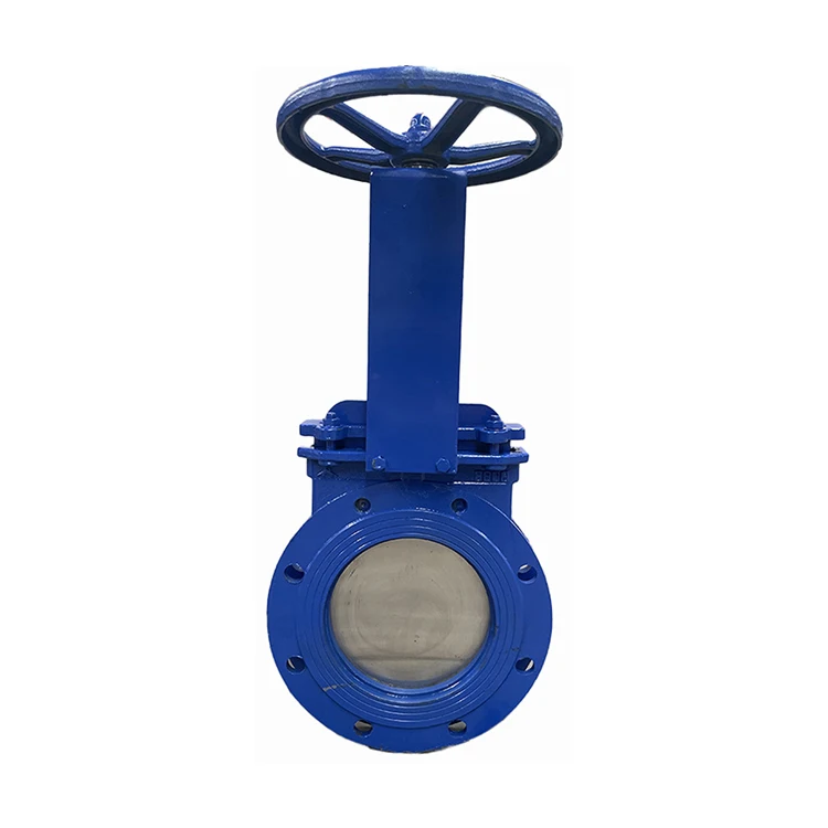 pn10 cast steel manual cast iron sluice flange knife gate valve with extension stem