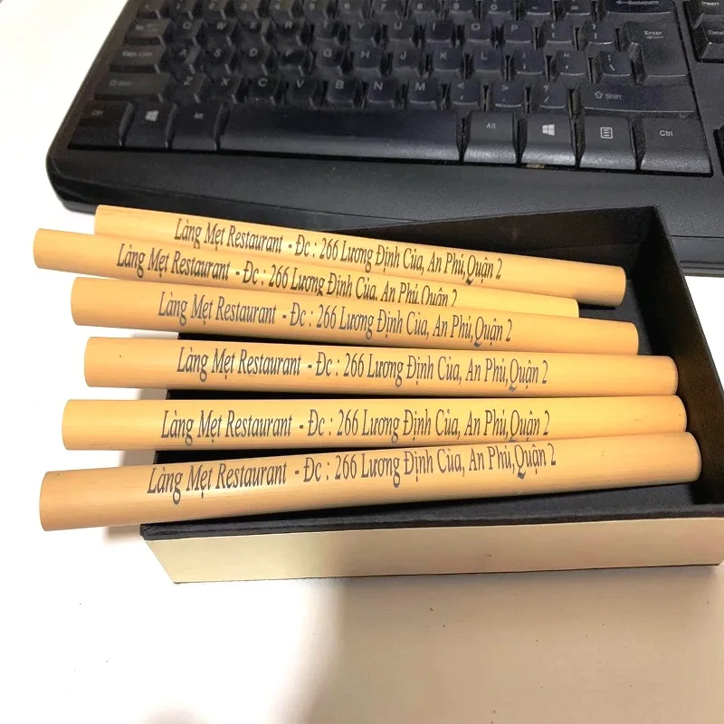 Customized Logo bamboo straws for kids, smoothie straws for the home, or cocktail straws made in Vietnam Hottest Products