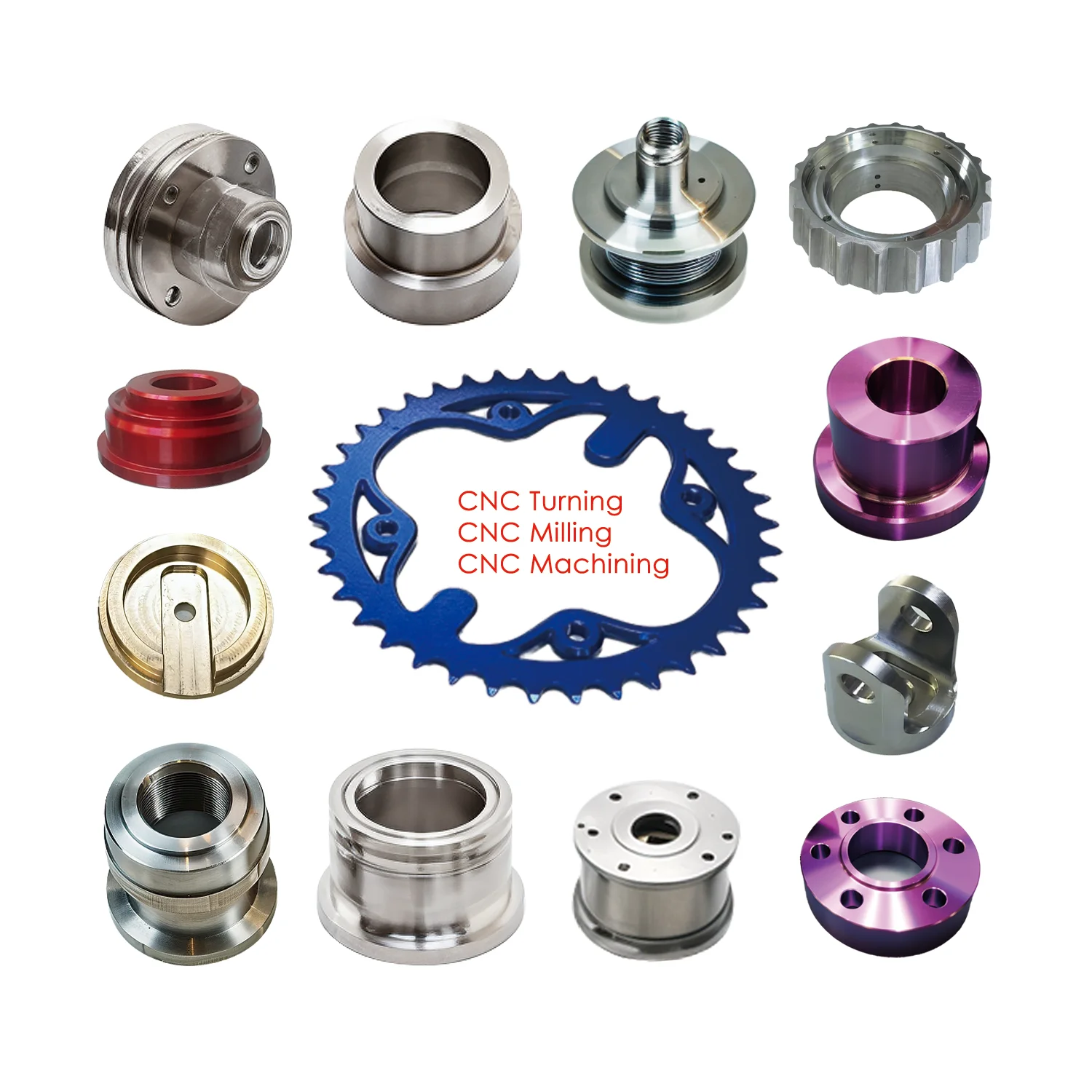 High Precision Cnc Machining Motorcycle Accessories 5 Axis Cnc Milling Copper Stainless Steel Titanium Aluminum manufacture Part