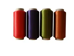 High tenacity dope dyed 1000 d polyester yarn FDY for rope