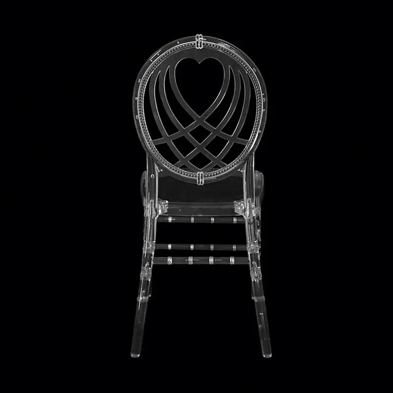 Factory outlet stackable chair with armrest acrylic transparent chairs