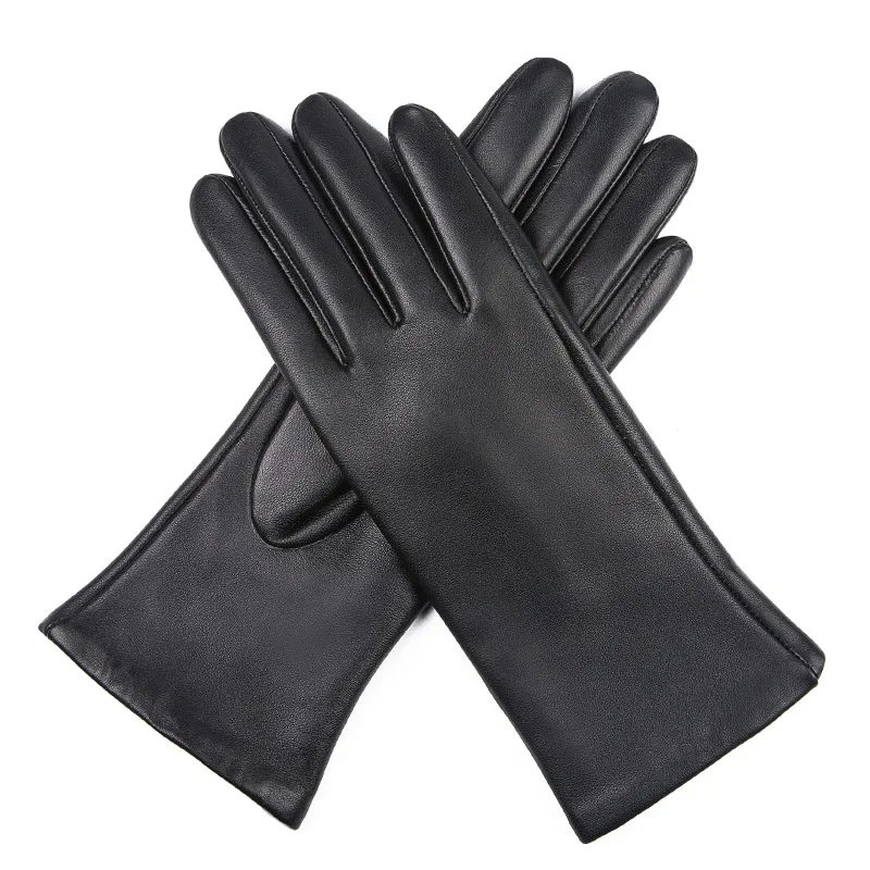 Custom Leather Gloves Professional Manufacturer Touch Screen Plain Women Sheep Leather Gloves