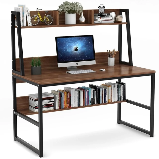 
High quality Extraordinary Office Furniture for Living Room Solid Wood Board Iron frame Computer Desk and Chair 