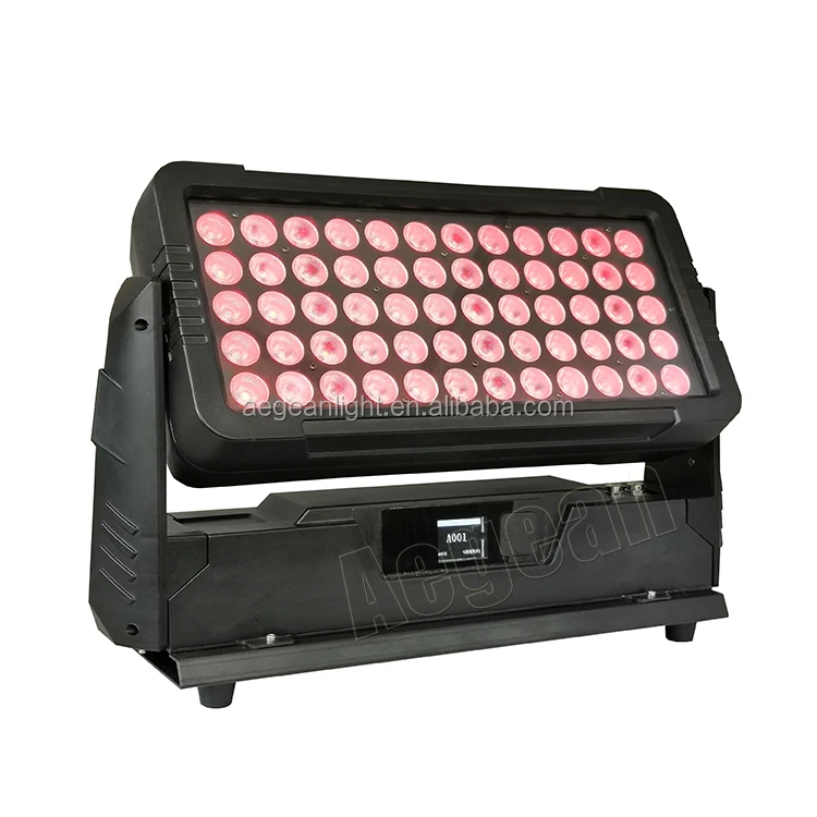  Светодиодный настенный светильник RGBW dmx 60 х10 Вт IP65 наружное здание с регулируемой яркостью водонепроницаемые светодиодные