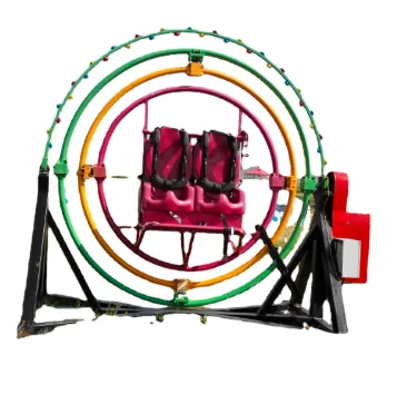 Shock resistant Amusement Park Equipment 3D Space Ring Human Gyroscope Rides for sale with CE approved