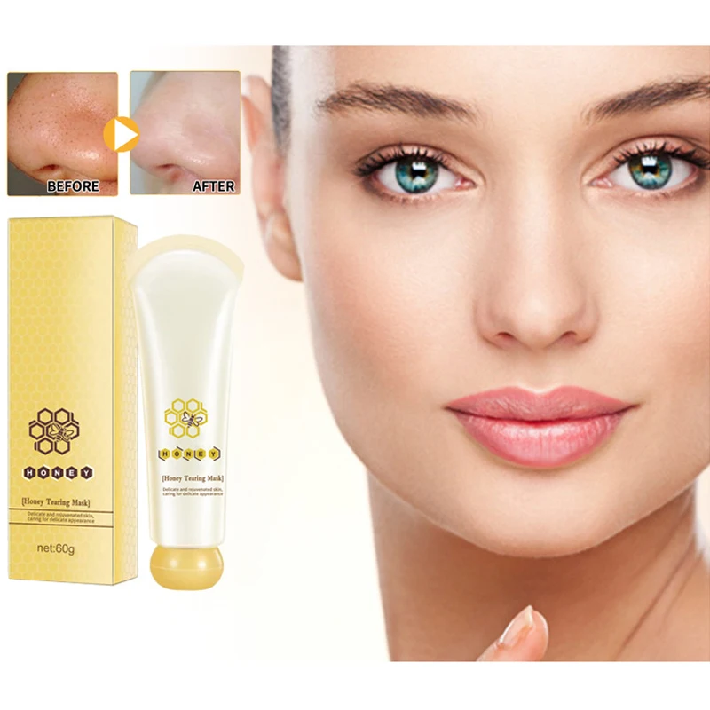 Natural Organic Skin Care Rejuvenated Skin Remove Dullness Lighten Soothing Honey Tearing Off Mask With Chamomile Flower Extract