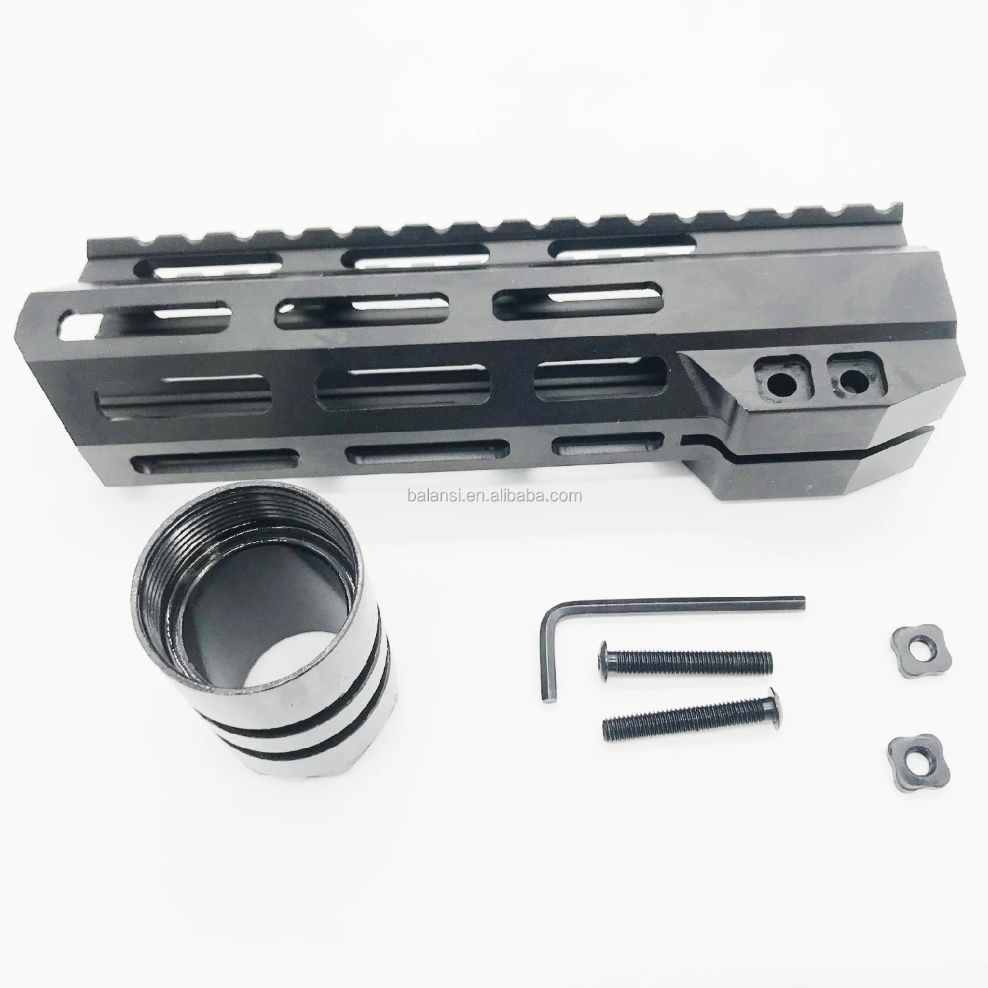 7 inch tactical .223 5.56 MLOK handguard Free Float Super Slim ar 15 Handguard Quad steel barrel Nut for AR 15 M4 M16
