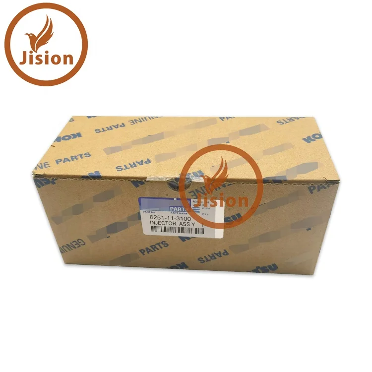 Дизельный Форсунка common rail 095000-6070 6251-11-3100 095000-6071 для PC350-7 PC400-7 PC400-8 PC450-7 экскаваторных двигателей PC550