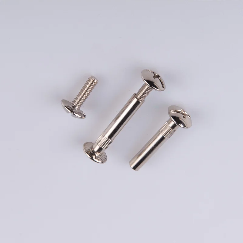 Carbon Steel Phillips Truss Head Chicago Screw Male and Female Screw Furniture Connecting Decorative Screws