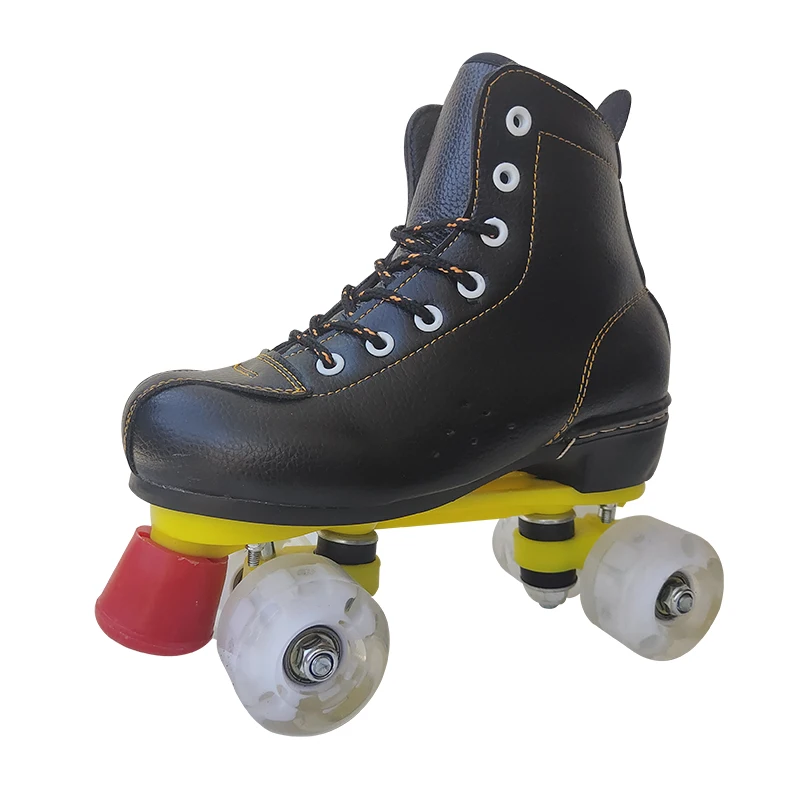 
Factory Sale Various Widely Used Microfiber Skate Ice Hockey Double Row Skates 
