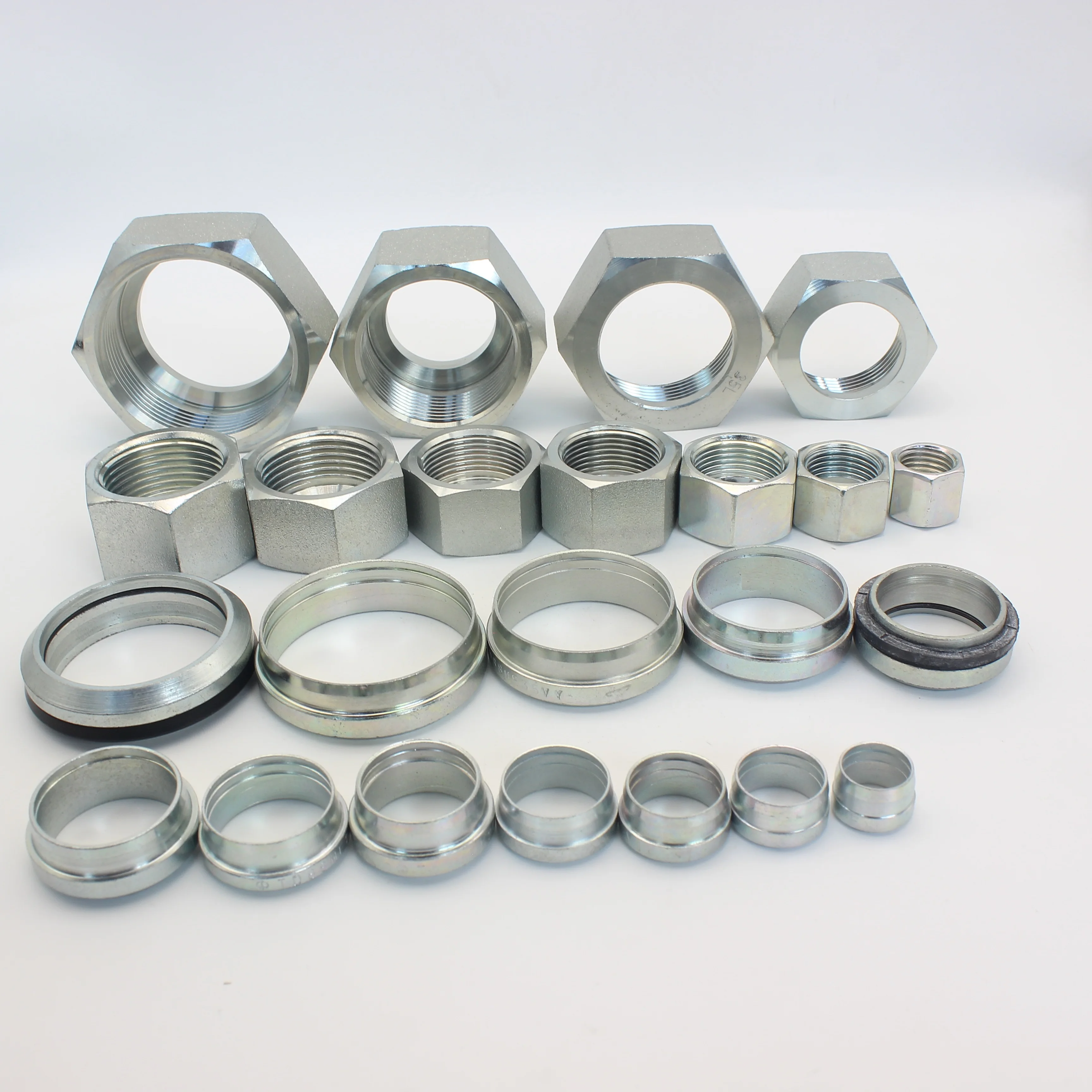 RETAINING NUTS Carbon steel  NL/NS Hydraulic connector light heavy metric coupling nuts