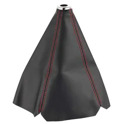 Red/Blue/ Black/Yellow stitching Universal Leather shift Knob cover For cars BMW/BENZ/AUDI/VW/SOKDA/SEAT/FORD