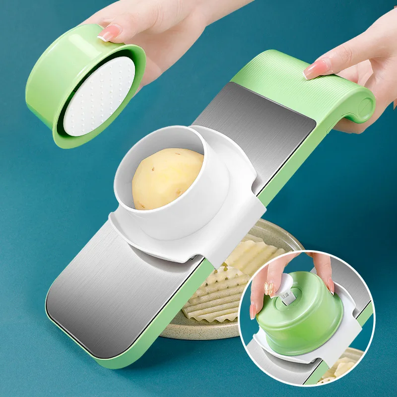 NEW kitchen gadgets food cutter shredder dicer mandoline slicer 5 Adjustable Blade manual vegetable chopper