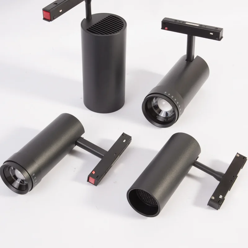 6W 12W 18W 48v magnetic led track light with tuya smart track light system cob linear rail lighting magnetic track rail system