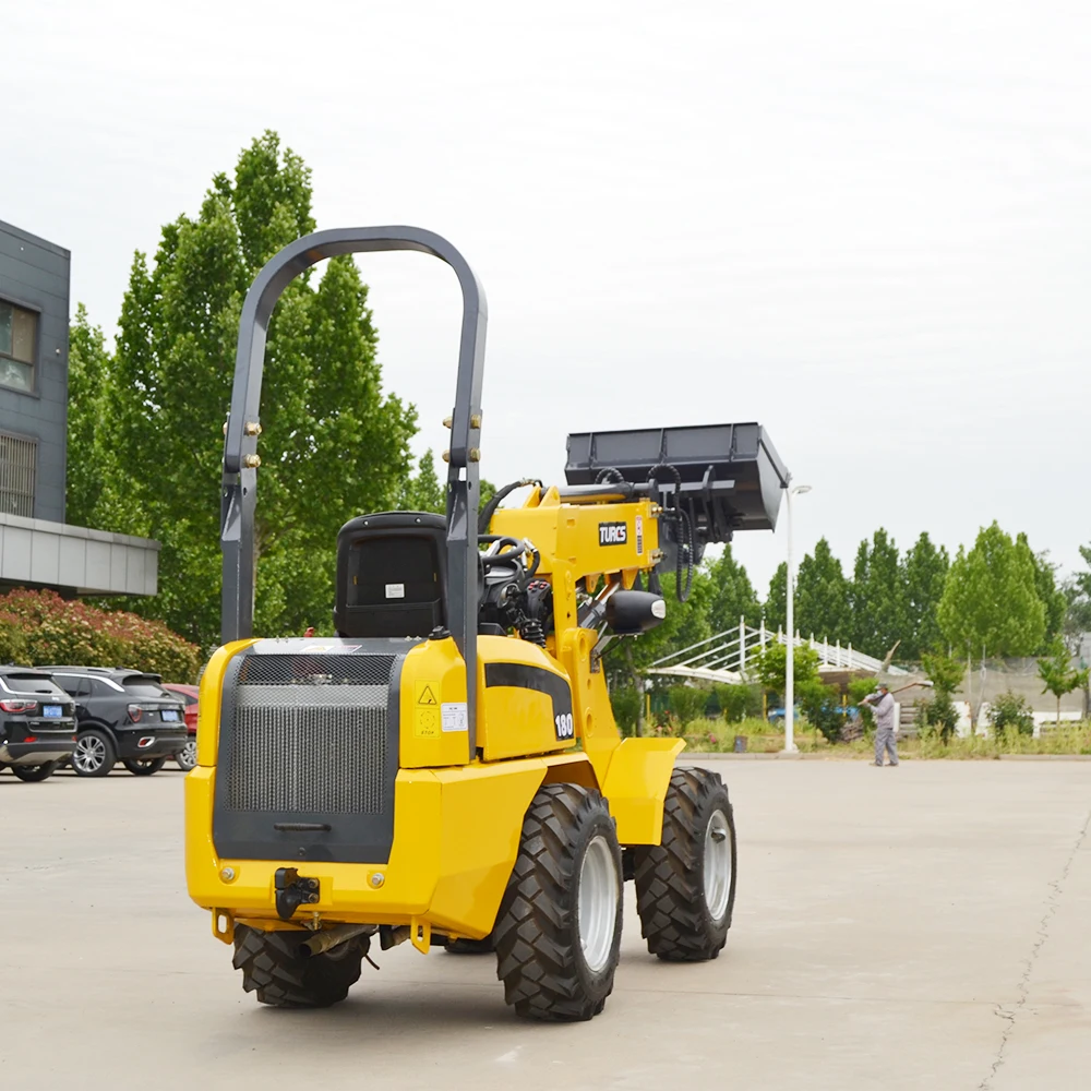 Shandong HERACLES H180T Own Brand Hydrostatic system control front end small forklift telescopic telescopic mini wheel loader