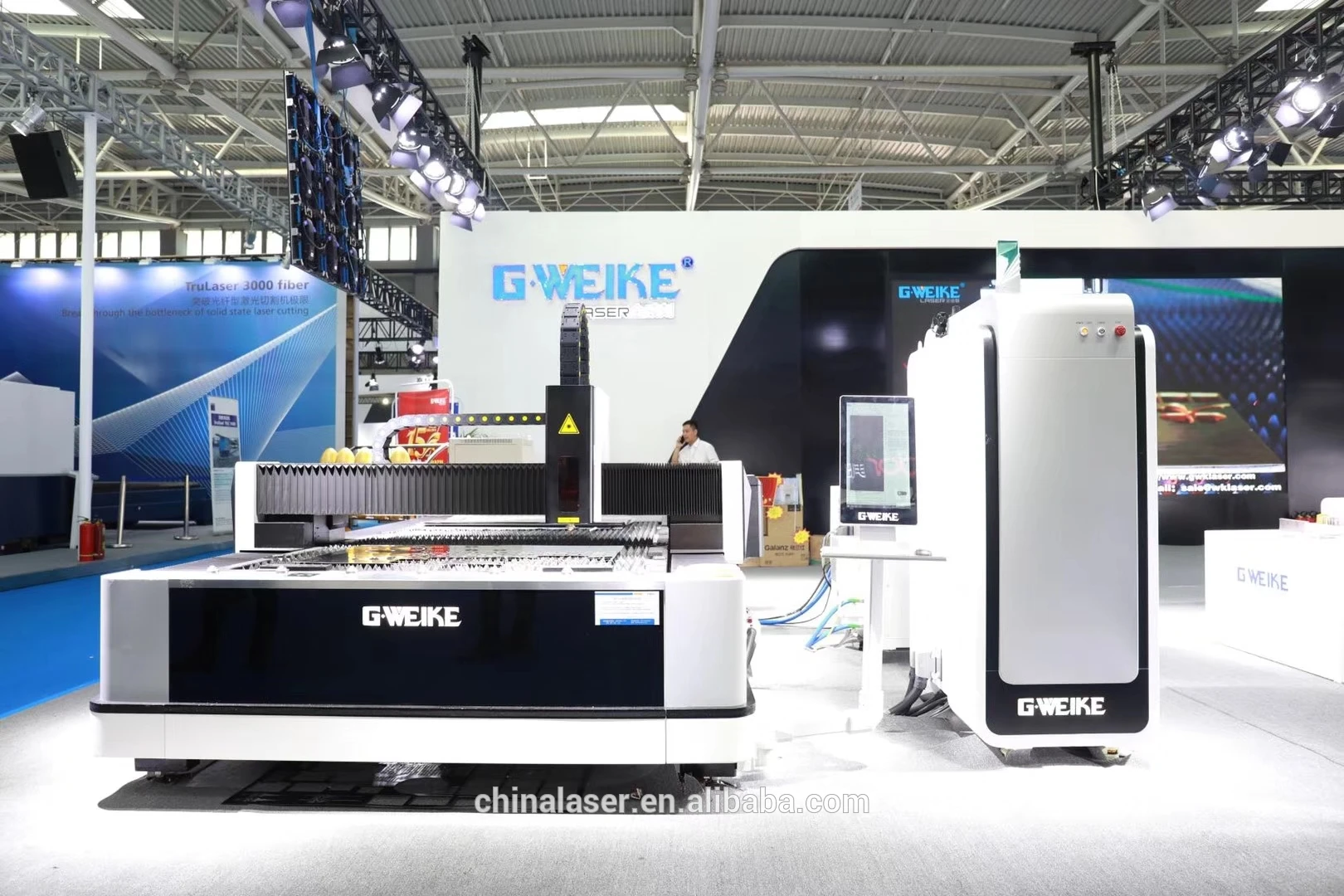 G.WEIKE LF3015LN хорошая цена промышленный 1 кВт 5 2 3 4 станок для лазерной резки металлических пластин волоконные лазерные режущие машины