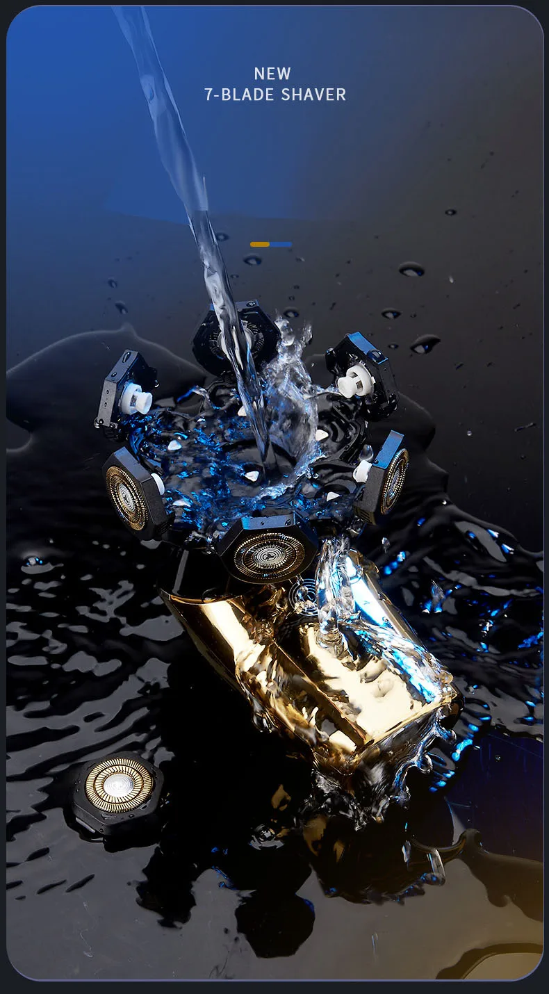 ROZIA  Rechargeable Portable shaving face razor blade usb skull shavers  refreshments razor shaving razor for man 2