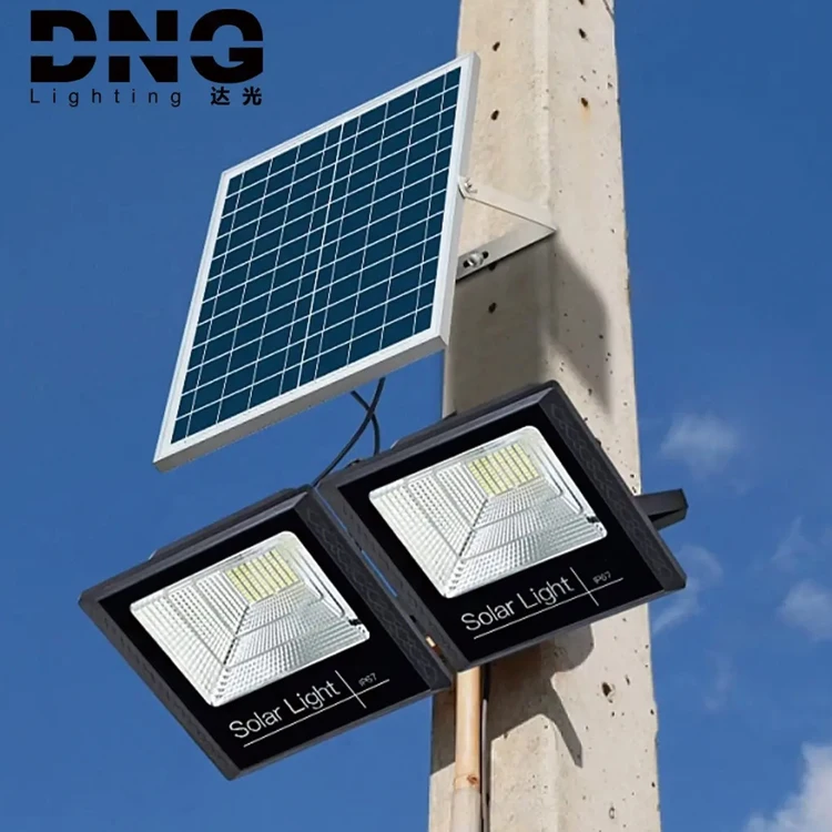 DNG Class Patent Design 100 Watts 200 Watts Solar Flood Light Focus Light Led Flood Light Floodlights Solar Panels