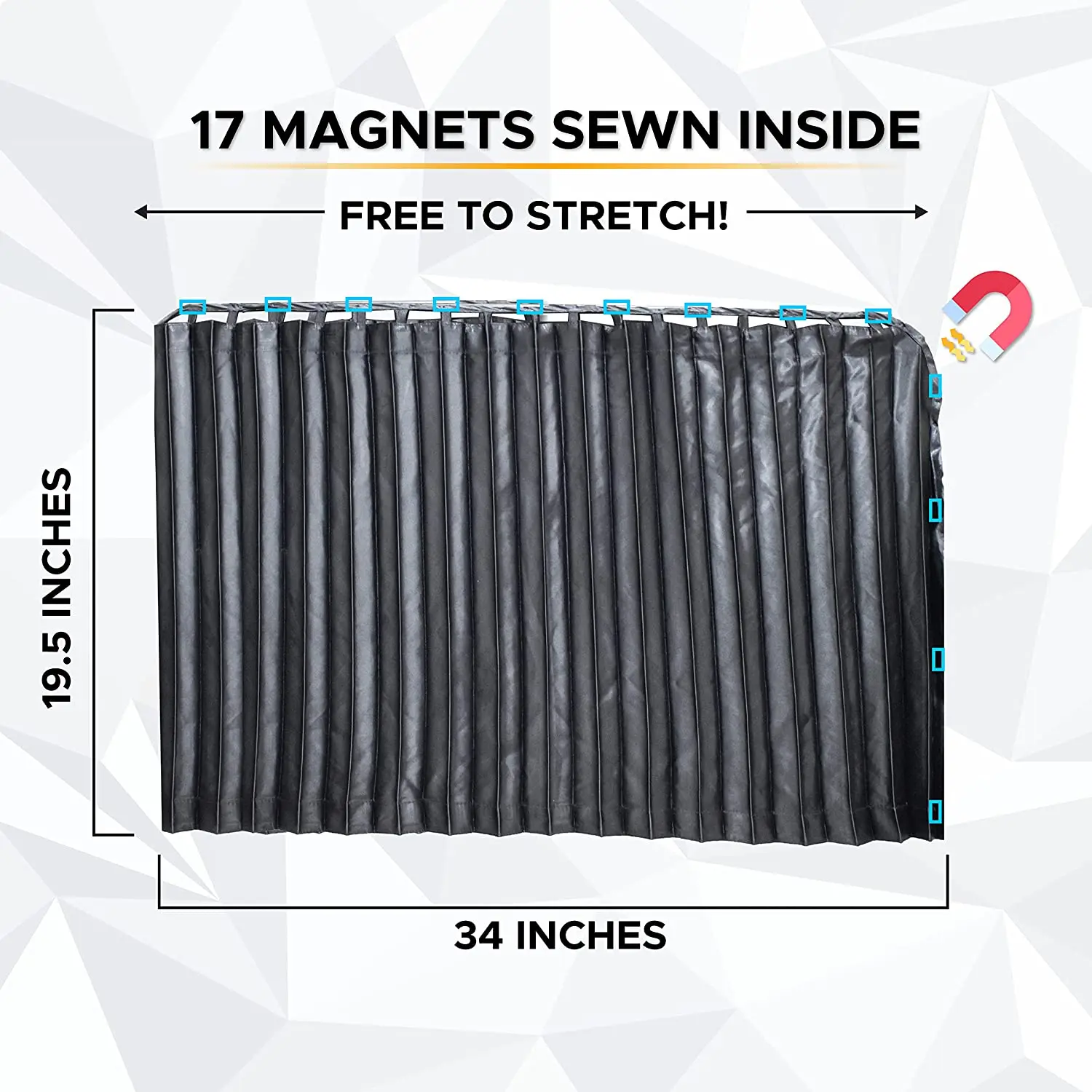 Rear Car Window Curtains  Car Shades for Side Windows Baby Offers Protection Against The Hot Sun  Magnetic Car Window Blinds