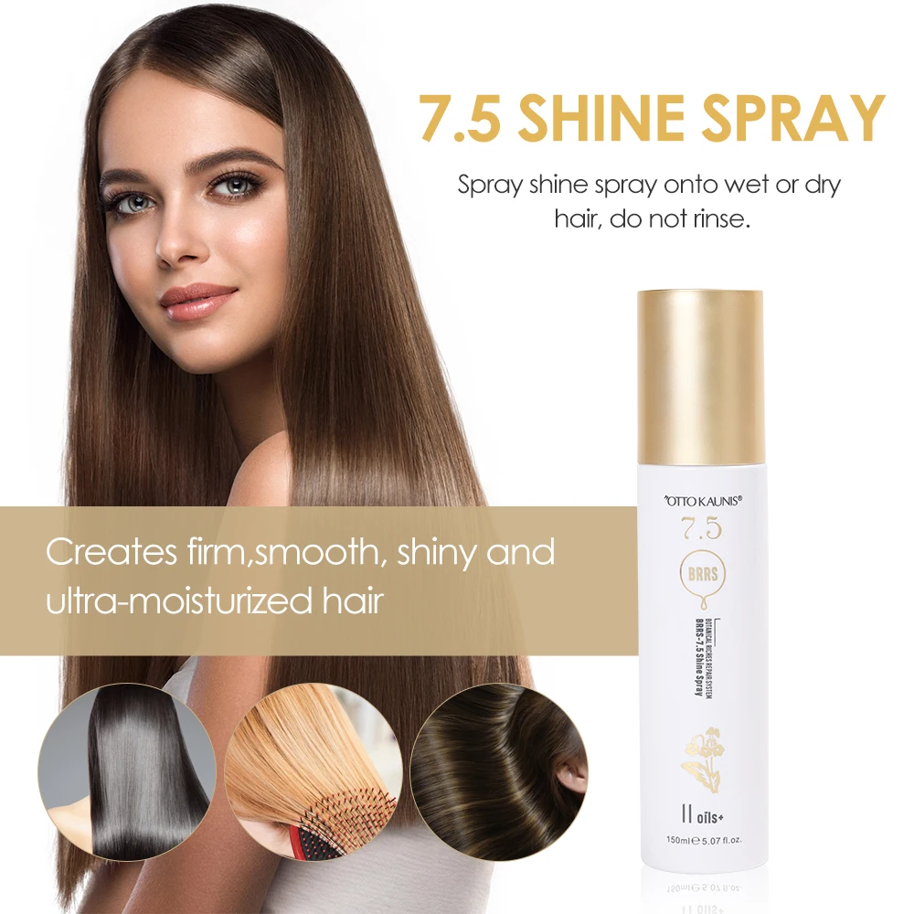 OEM Private Label Hair Care Products Orgain Jojoba Oil Scalp Treatment Shine Thermal Protection Hair Mist Spray