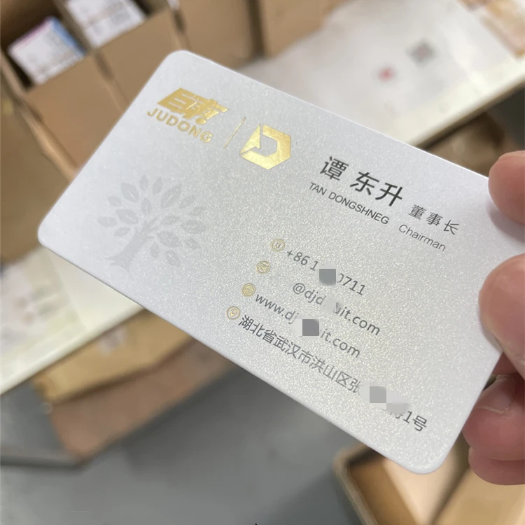 Manufacturer Custom Luxury Business Cards Paper Gold Foil Business Cards With Own Logo For Company