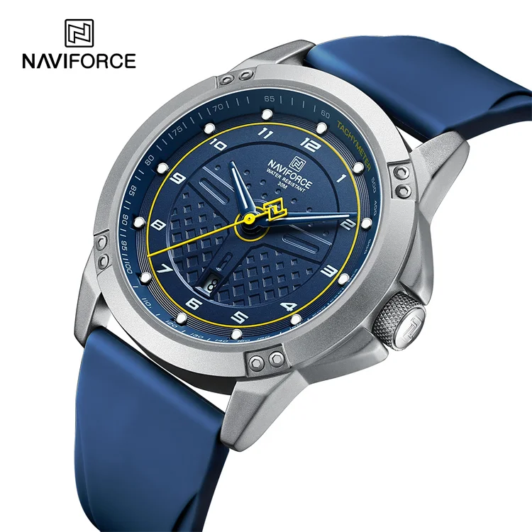 NAVIFORCE 8031 SBEBE Cool boy design watches genuine naviforce men watch with Luminous hands Sport Fashion wristwatch