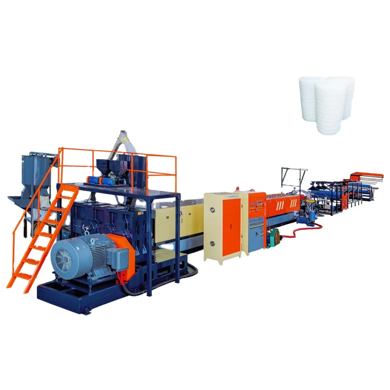 High quality polyethylene foam tube making machine to make epe foam pipe extrusion machine