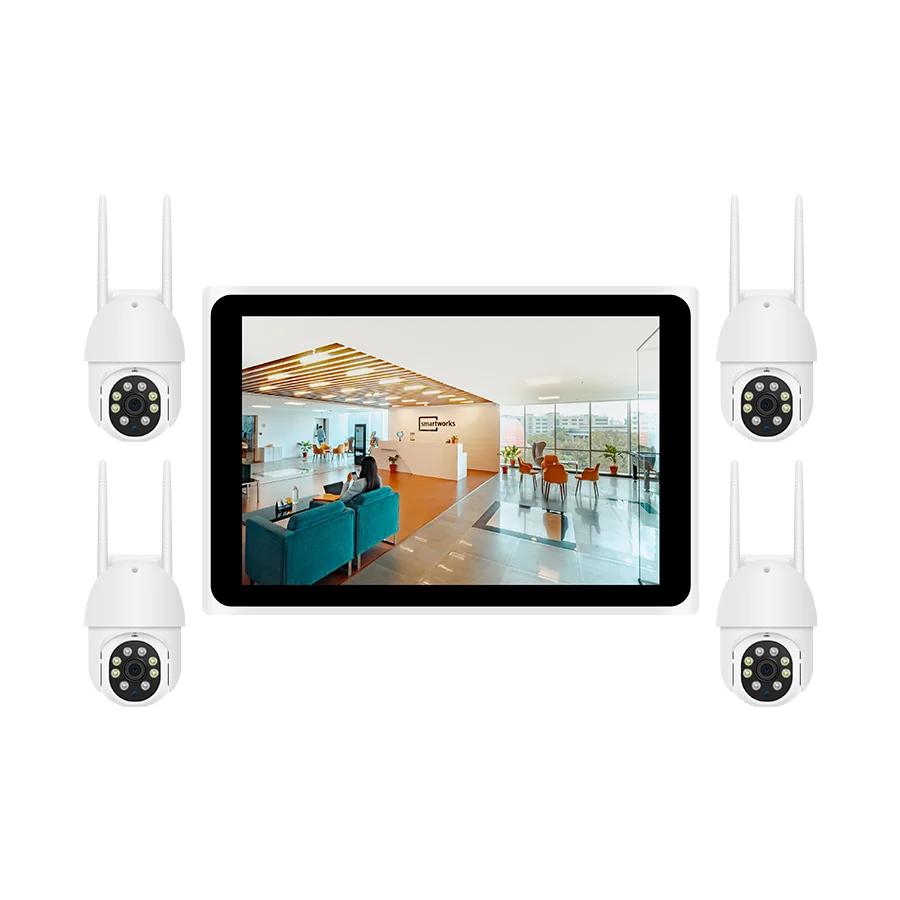 Tuya Smart IP Auto Track 1080P HD Wifi Home Security Cctv Wireless Camera Wifi Outdoor NVR 4Ch