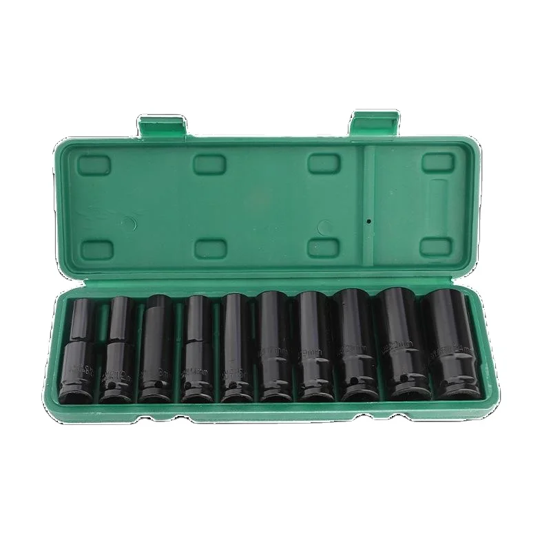 Professional Heavy Duty Socket Set 10 Pcs 1/2 Inch High Quality Deep Air Impact Thick Socket Set