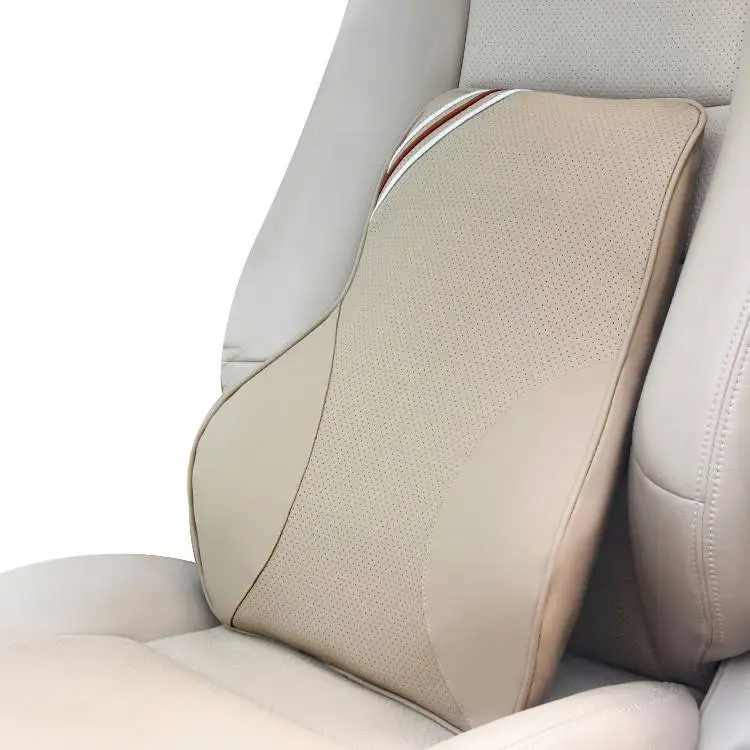 High Quality PU leather Auto car seat Back Cushion and Lumbar Support Pillows for Car Office Chair