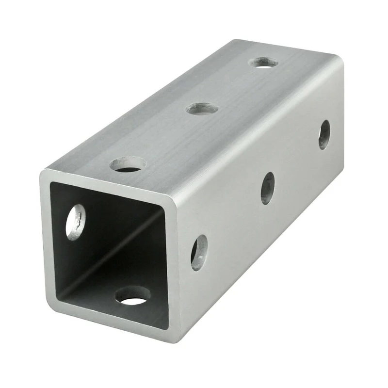 Perforated galvanized Steel Square tube with circular shaped holes