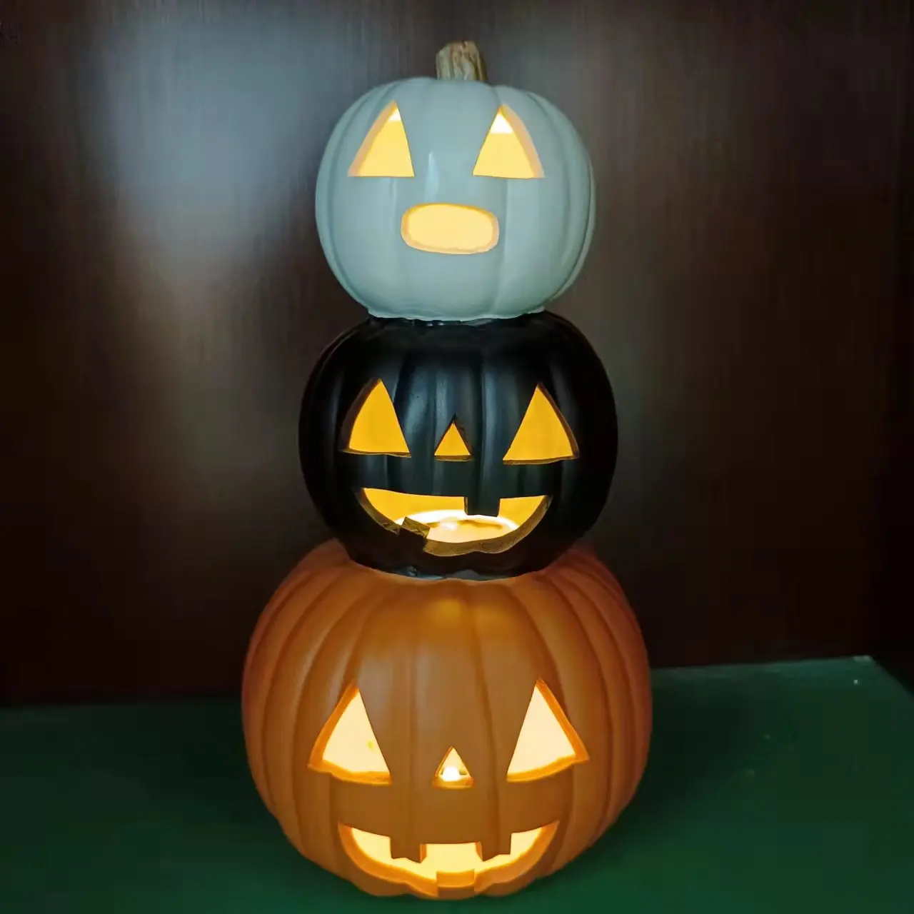 Wholesale at factory price Halloween fence lights Lighted Pumpkin Party Pumpkin head lamp