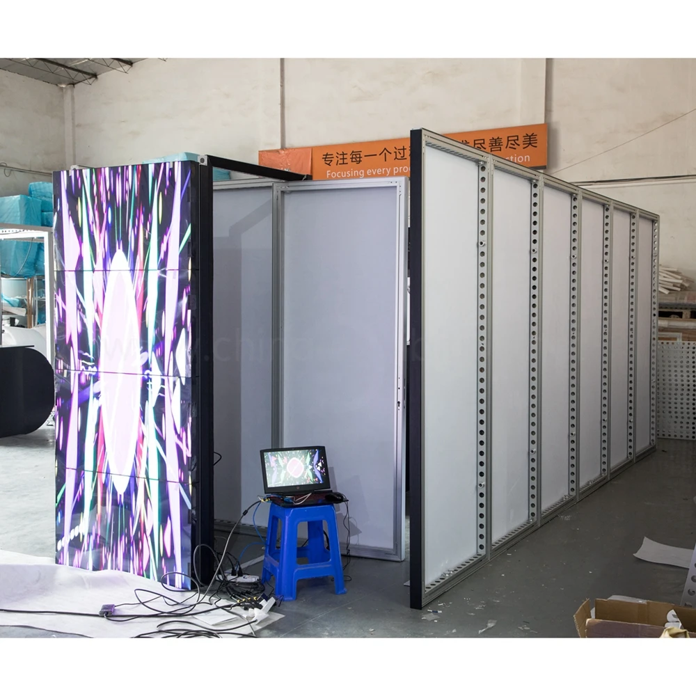 
Hot sale Show Clothes Product Customized Service For Textile Booth Fashion Exhibition Stand Design 