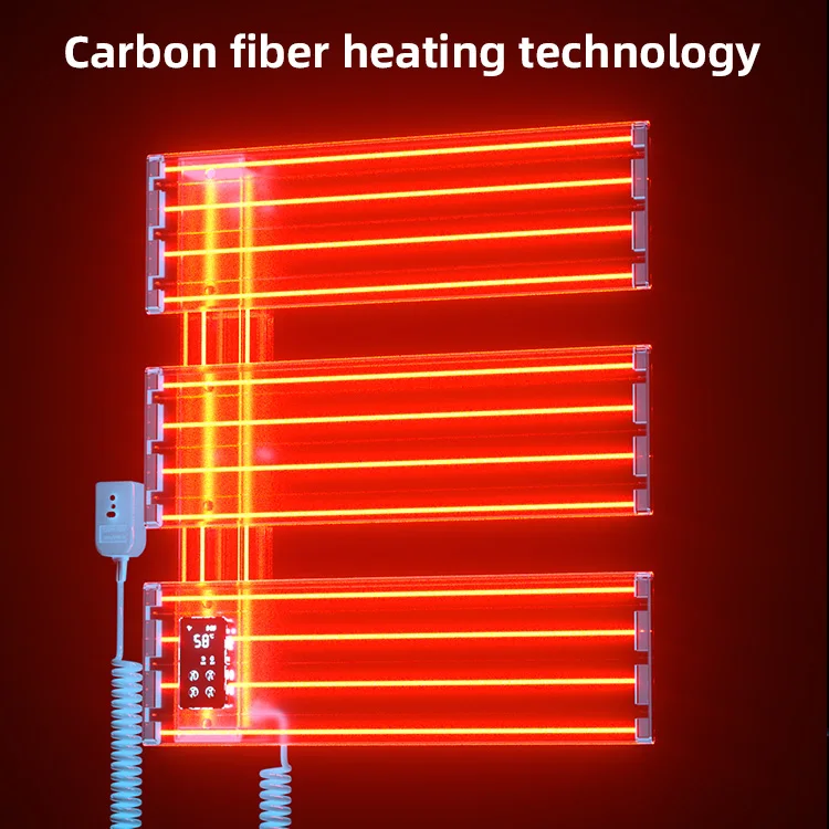 Wholesale Cheap Luxury Speed-heat Large Electric Heated Towel Rail Hot Towel Warmer Rack With Switch Timer For Bathroom Smart