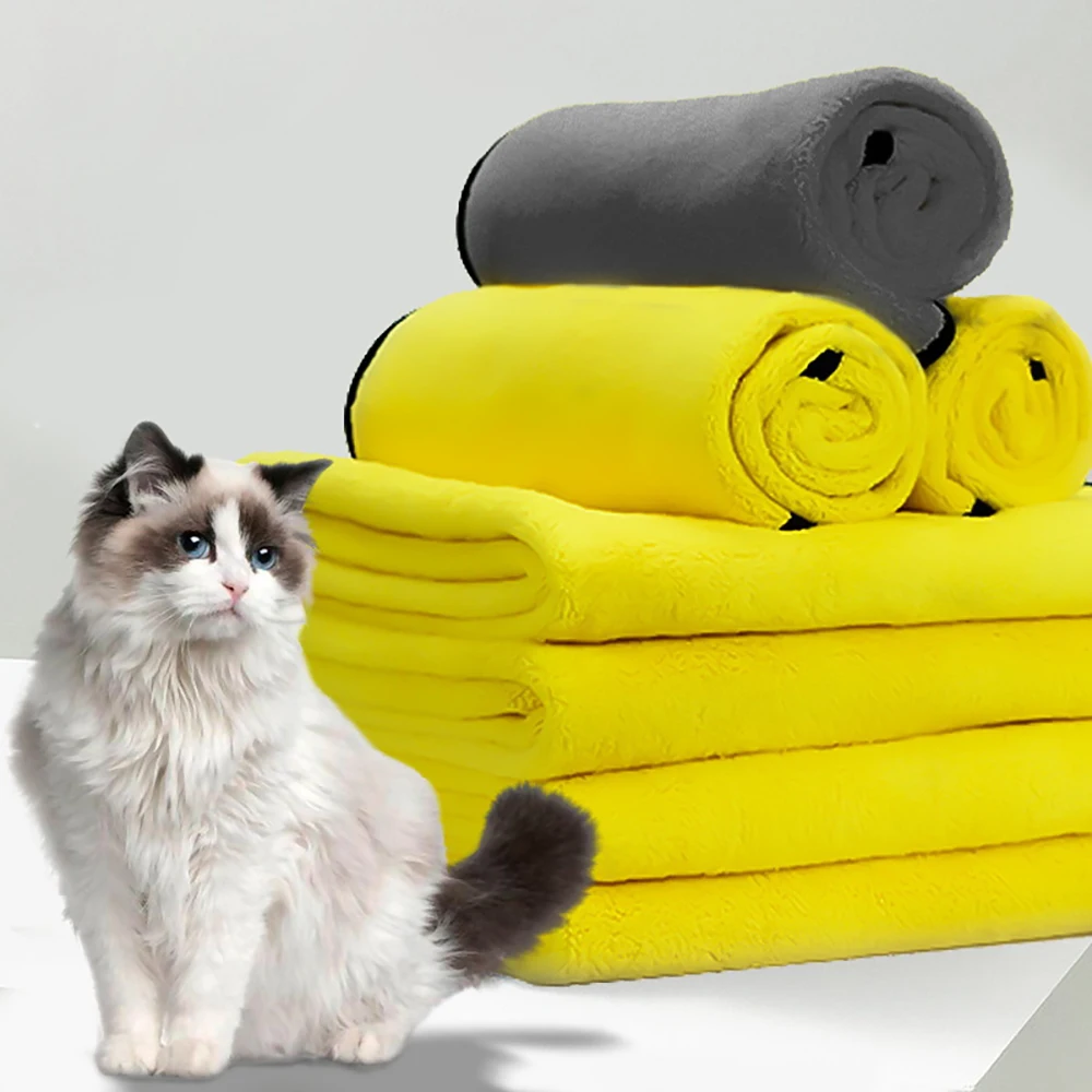2022 Pet Towel Absorbent Pet Dog Cat Fast Drying Towel Large Pet Hair Drying Towel