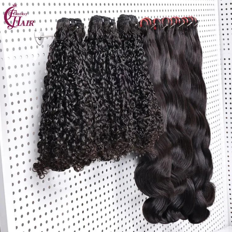 FH Pixie Fumi Curl Virgin 12A Brazilian Human Hair Weft Raw Double Drawn Bundles Vietnamese Hair Quality Guaranteed Wholesale