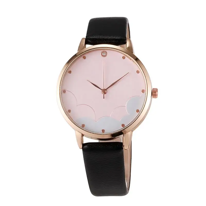 Hot Sale Leather Band  Women Watch Vogue Quartz Female Dress Watch