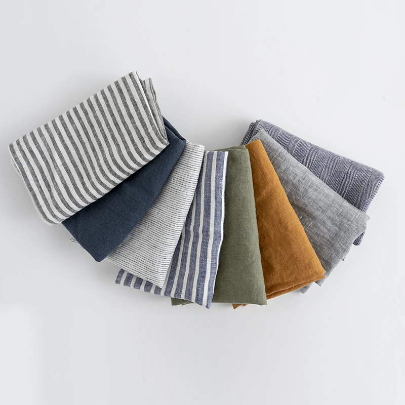 oeko nature soft  navy blue big sale for party wedding dinner customize 10 x 10 pure 100% french linen table napkins