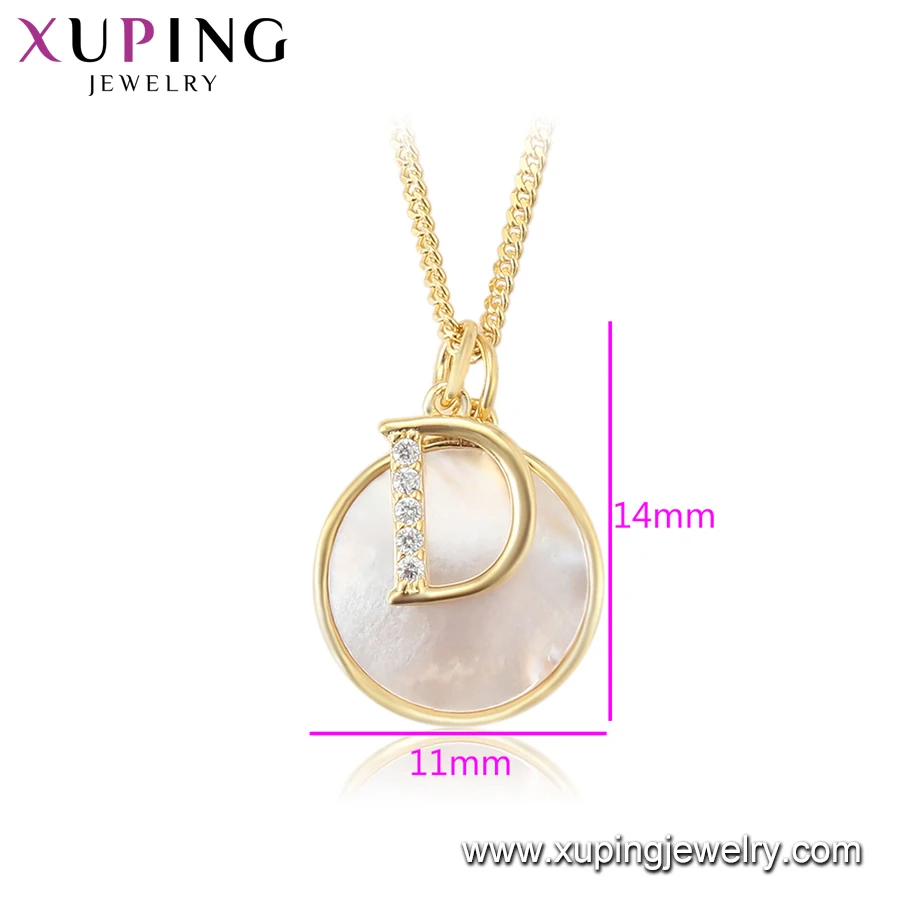 YMnecklace-01225 Xuping joyeria plata женское ювелирное ожерелье с подвеской в виде сердца