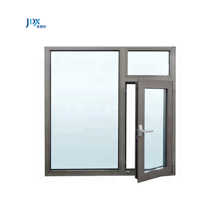 Weather Stripping Frameless Thermal Break Wind Out Double 56 Broken Bridge Teak Wood Tilt And Turn Aluminum Casement Window