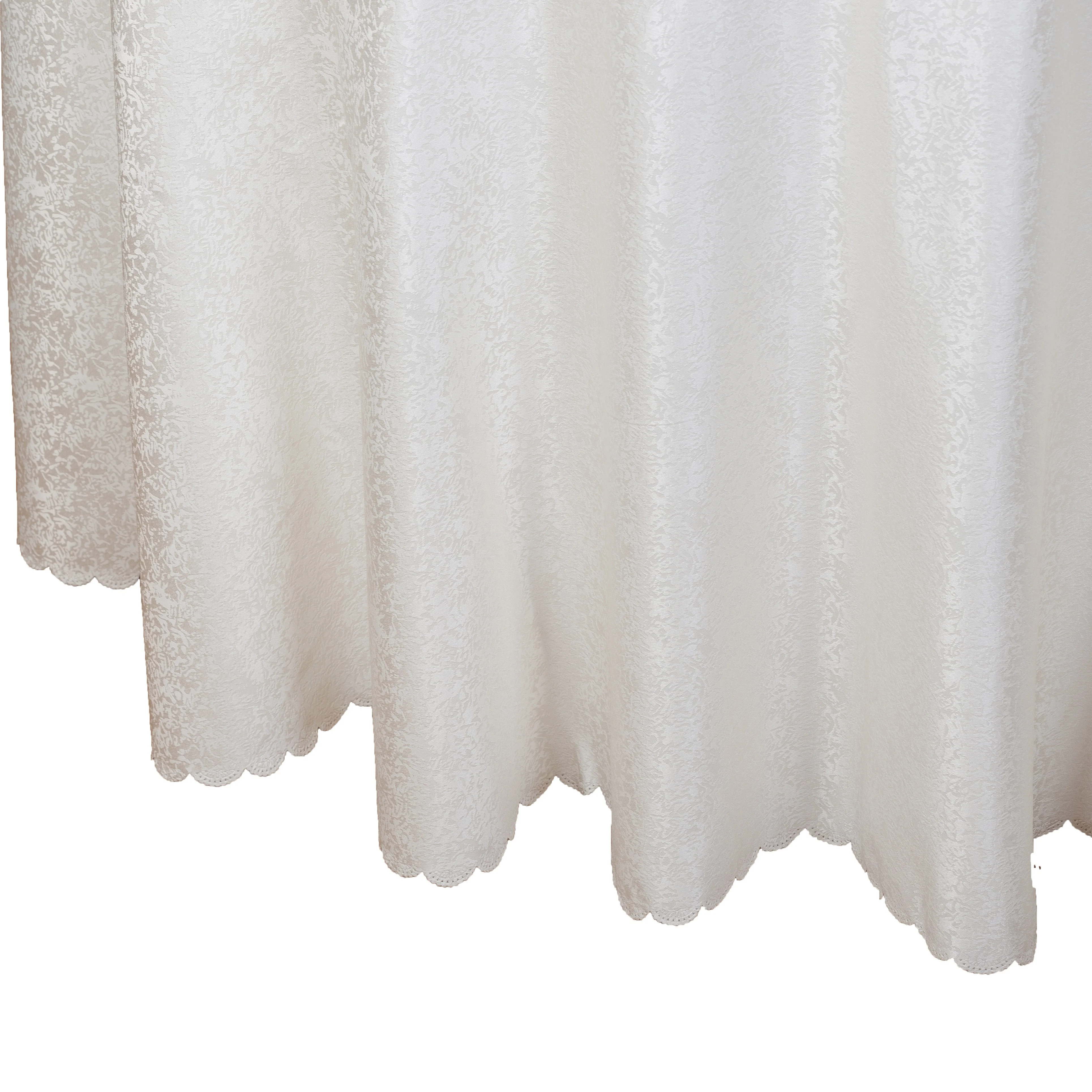 wedding party restaurant polyester round circular white table cloth