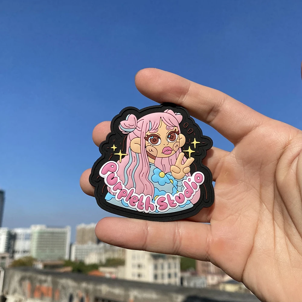 Good High Quality Silicone Badges Custom Embossed Logo 3D 2D Soft PVC Patches Rubber Tag For Clothing