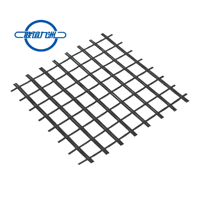 Glassfiber Geogrid Asphalt Fiberglass Geogrid 100/100kn