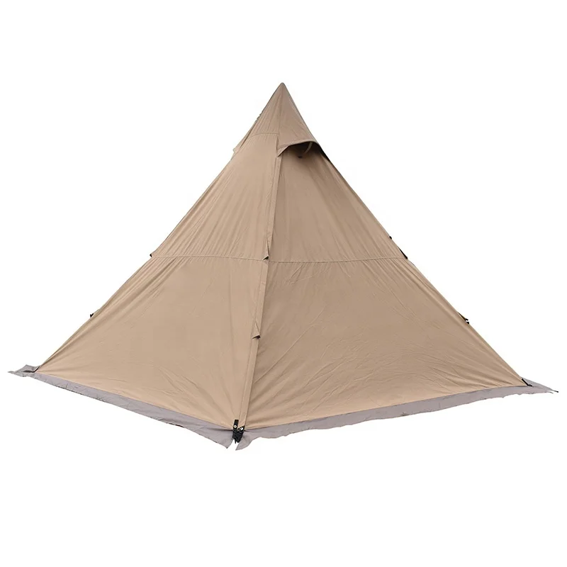 Outdoor luxury yurt glamping pod cotton canvas pyramid tent camping Tipi Desert Teepee tent