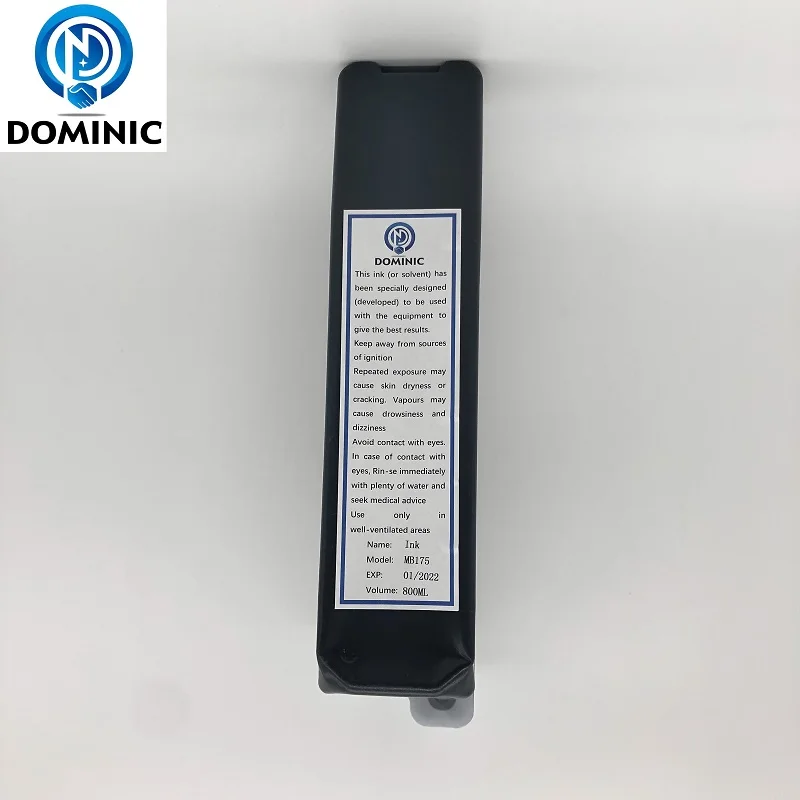 Factory supply high quality CIJ inkjet printer 800ml compatible solvent markem makeup imaje mb175 ink black