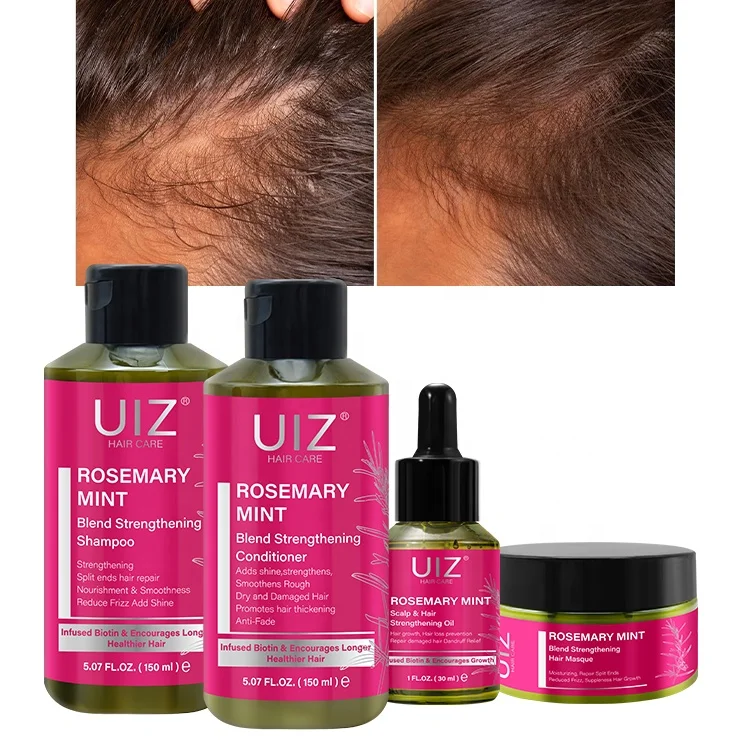 Rosemary Mint Hair Set with Shampoo And Conditioner Mask For Hair Growth Treatment Thickening Regrowth Shampoos Kit