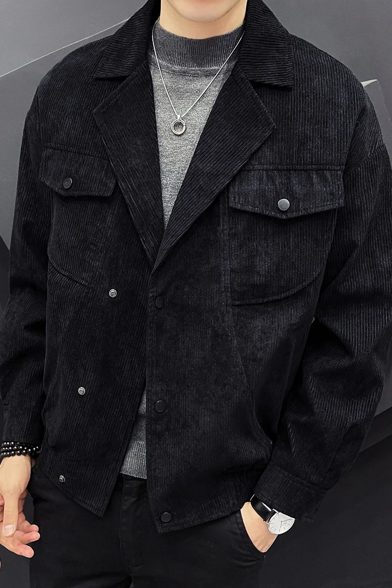 Wholesale Customized Logo new 100% Polyester Mens Fashion Work Jackets With Sleeve Pocket