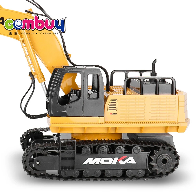 Diecast model alloy rc truck rotating table toy remote control excavator